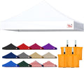 Tradesparker 10x10 Flat-Frame Pop Up Canopy Top - Windproof, White