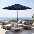 BLUU MAPLE Olefin Patio Umbrella 8-Rib Market Umbrella - Fade