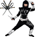 Morph Deluxe Silver Boys Ninja Costume - All-Inclusive Kids Outfit