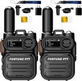 2 Pack 4G PTT Walkie Talkies with SIM Cards - Unlimited Range