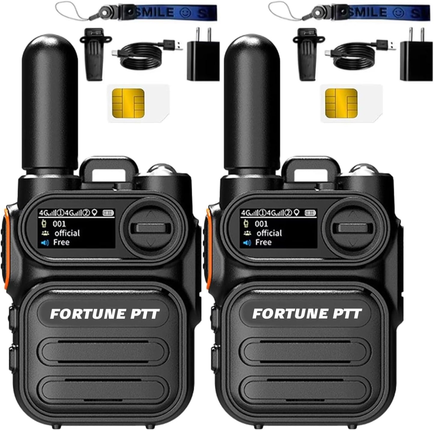 2 Pack Global Radios Walkie Talkies Unlimited Range Nationwide