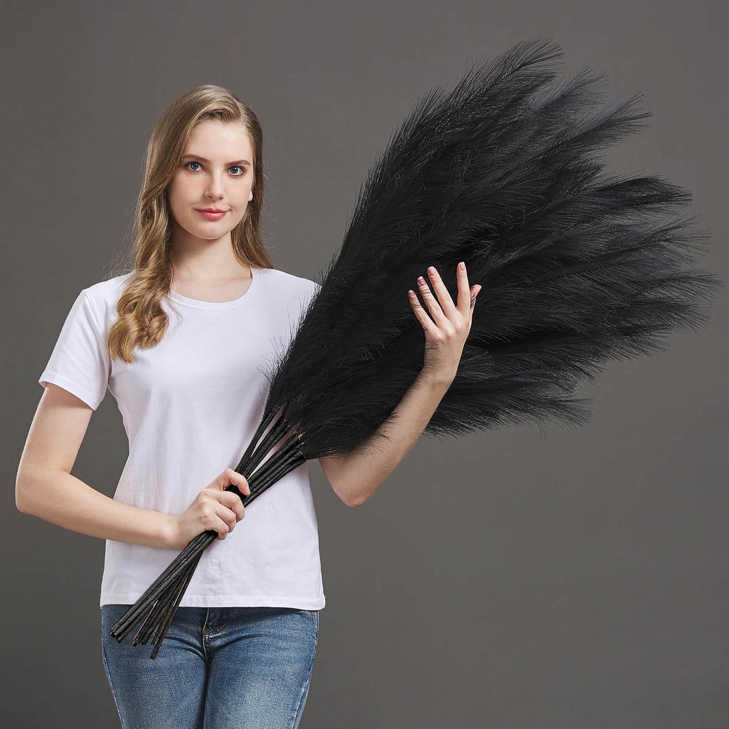 7 Pcs 45in Faux Pampas Grass for Elegant Home Decor