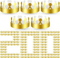 Gold Paper Crowns 200 Pcs Bulk Party Crowns - Plenty for Groups