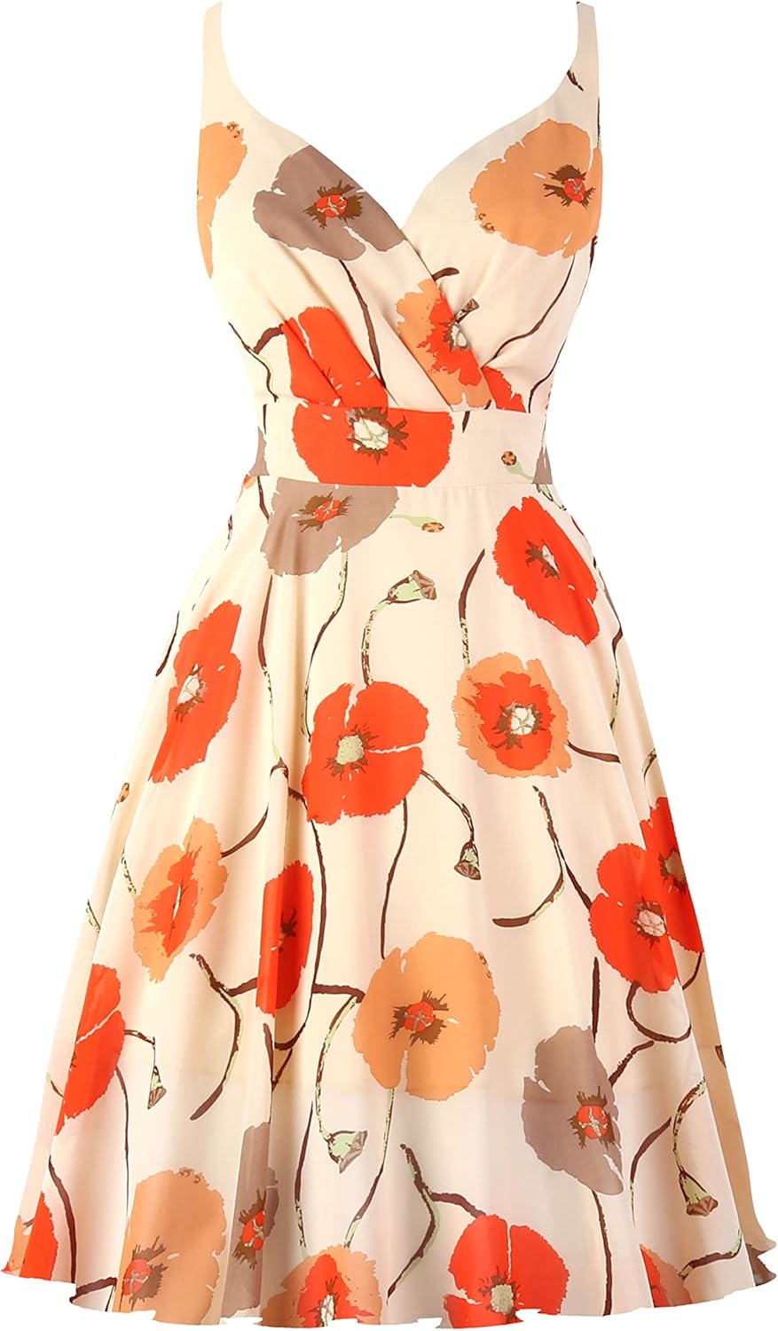 Dressever Summer Cocktail Dress with Adjustable Spaghetti Straps