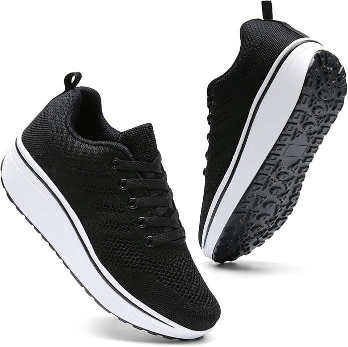 DADAWEN Women's Platform Wedge Tennis Walking Shoes Review