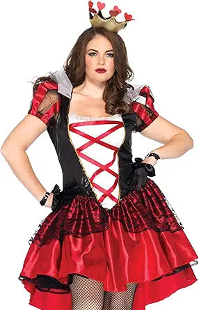 Leg Avenue Women's Plus-Size Royal Red Queen Costume for Parties