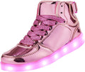 DIYJTS Kids LED Light Up Shoes - Rechargeable High Top LED Sneakers