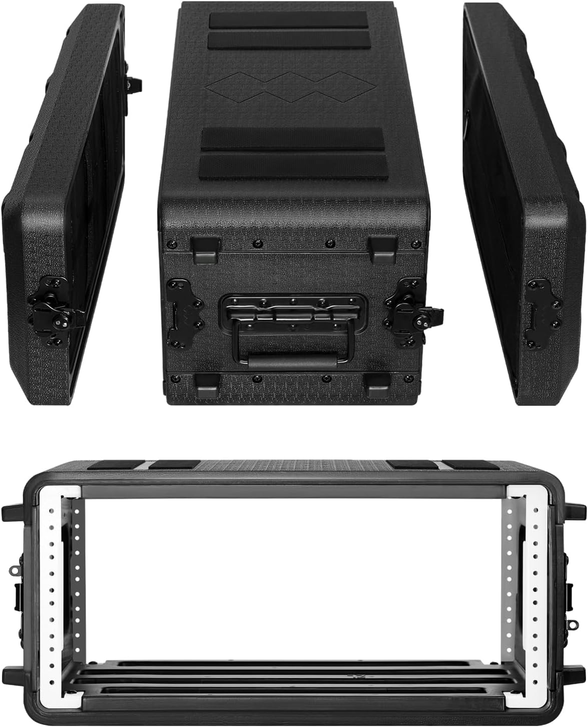 4U Rack Case Shallow 12in Depth for Portable Equipment Storage
