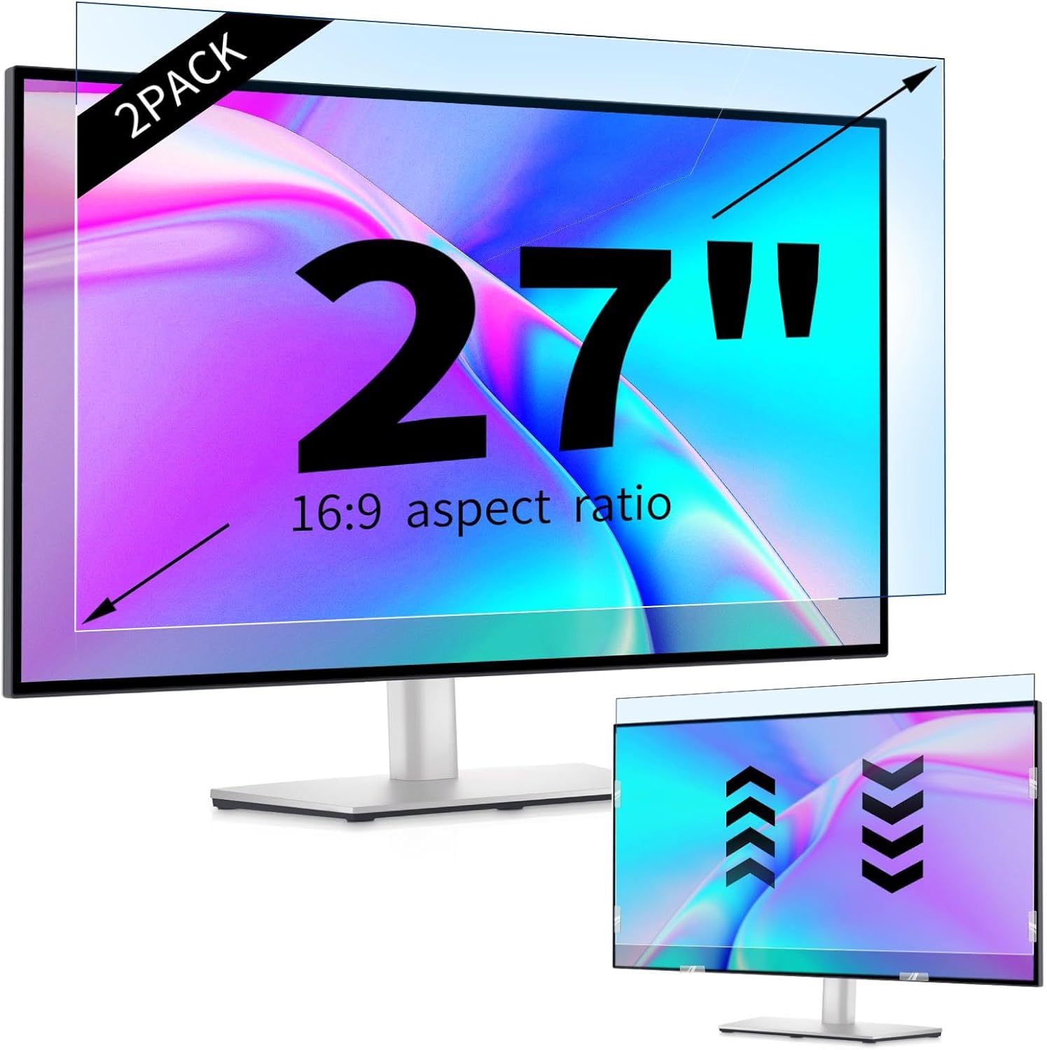 IPROKKO 27 Anti-Blue Light Screen Protector x2