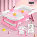 Collapsible Baby Bathtub for Newborn to Toddler - Portable Foldable