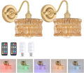 Battery Operated Wall Sconce Set of 2 with Vintage Charm