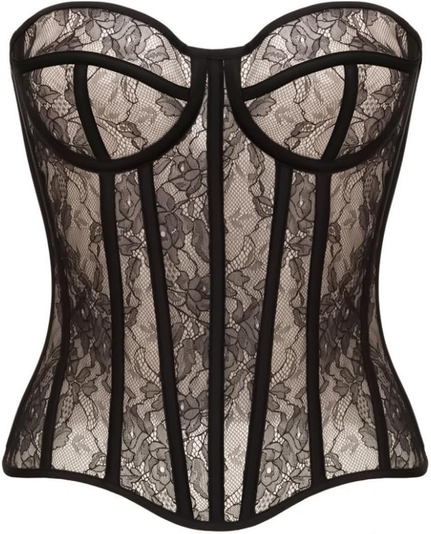 Perfect Corset NYC Overbust Mesh Corset Top with Steel Boning