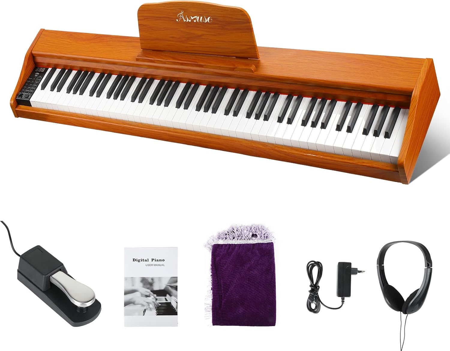 88 Key Digital Piano with Semi-Weighted Keys for Beginners