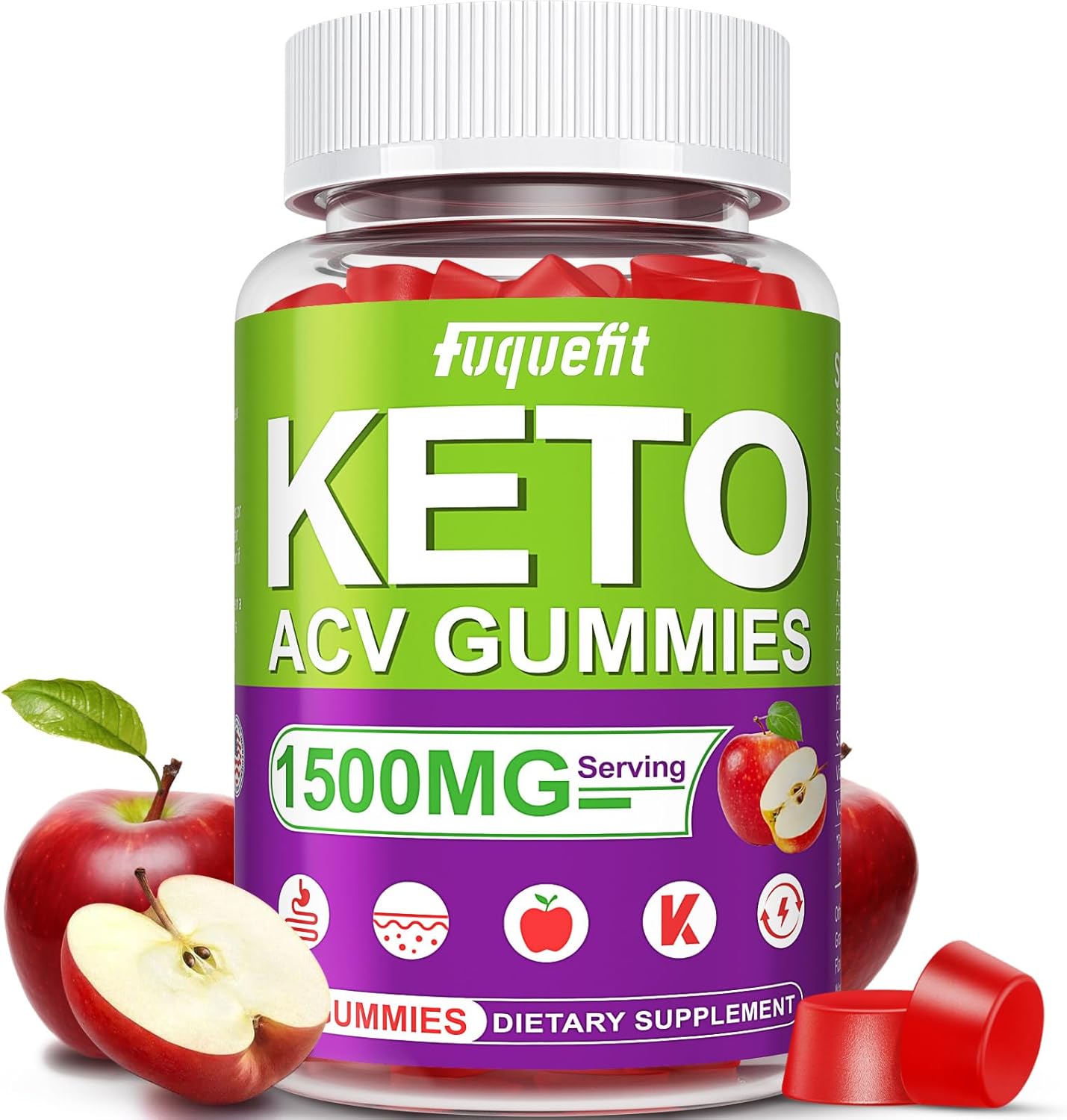 Fuquefit Keto ACV Gummies 1500mg - Boost Energy & Immunity!