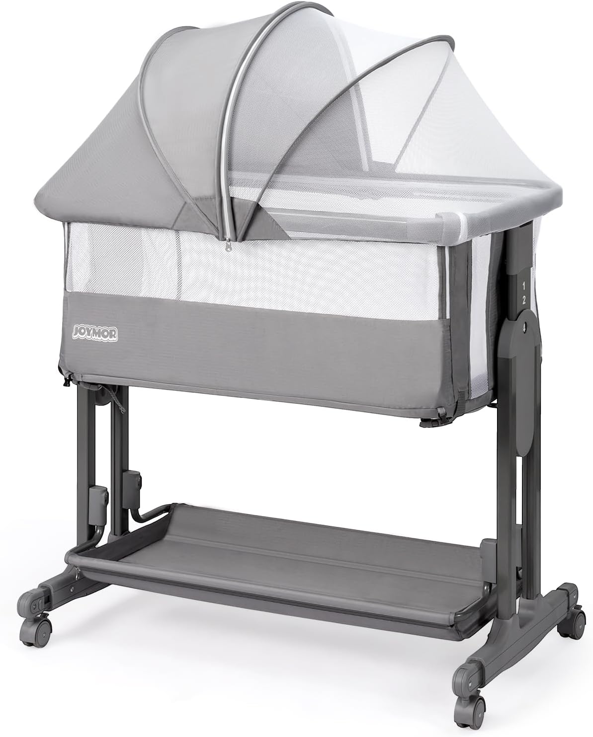 JOYMOR Baby Bassinet Bedside Sleeper with Adjustable Height
