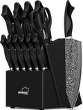 Knife Set 15 Pieces Kitchen Knife Set with Built in Sharpener - Ultra