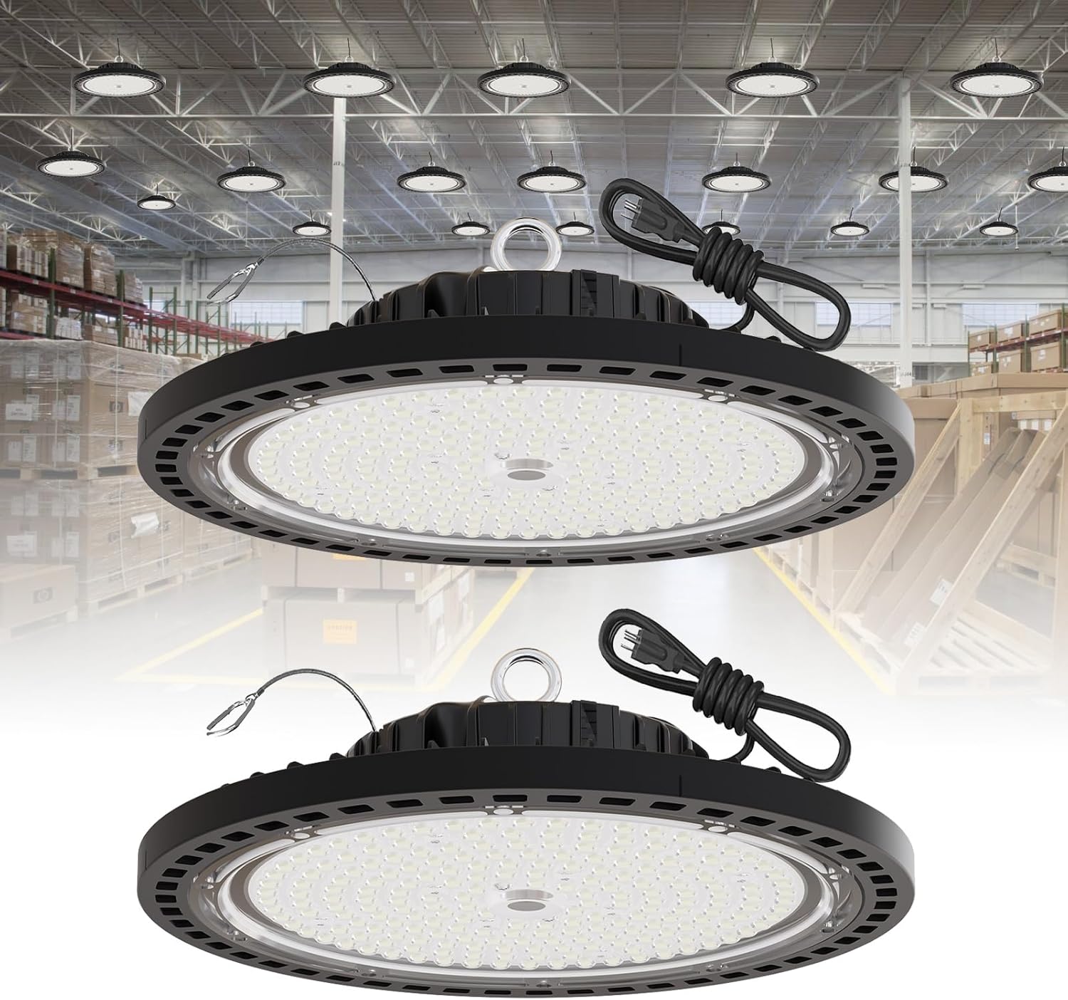 UFO LED High Bay Light 200W - Bright 29000 LM Shop Lighting