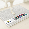 Muddy Mat Highly Absorbent Microfiber Door Mat and Pet Rug - White
