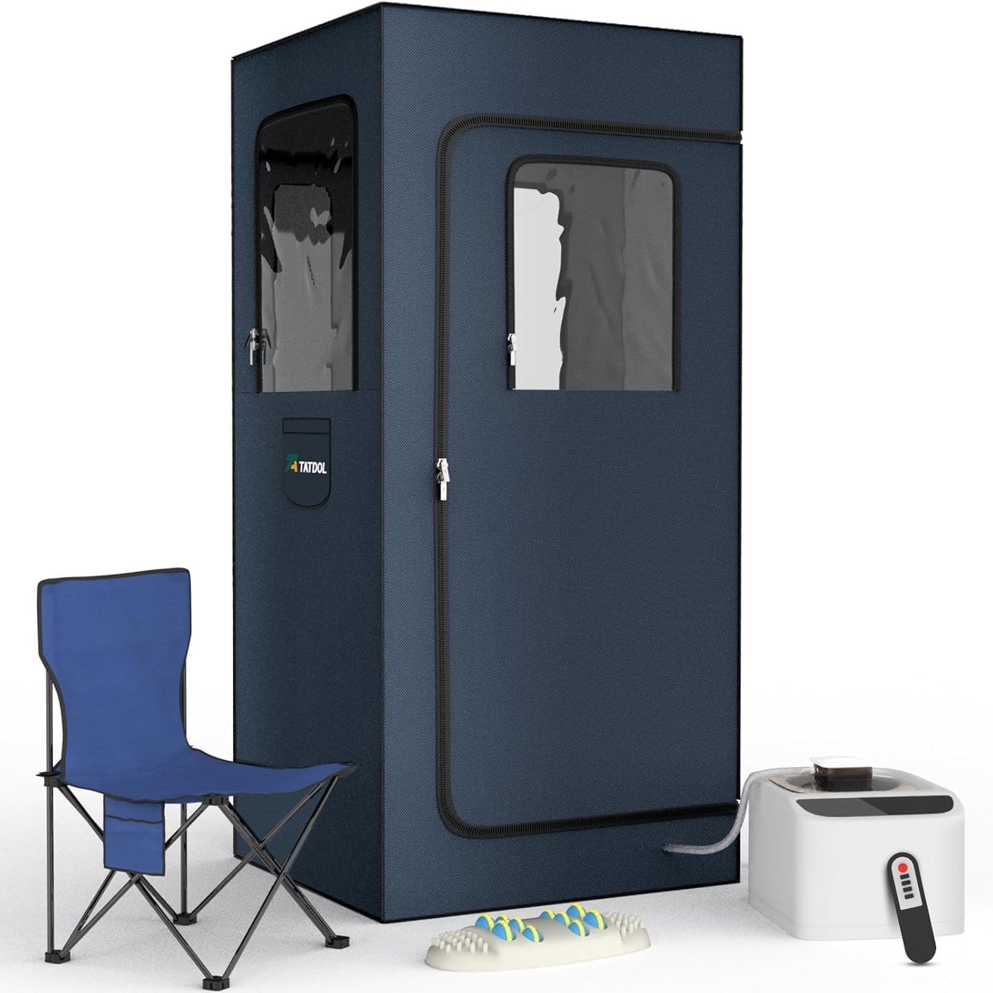 Portable Full Size Home Sauna Kit with 1000W Generator