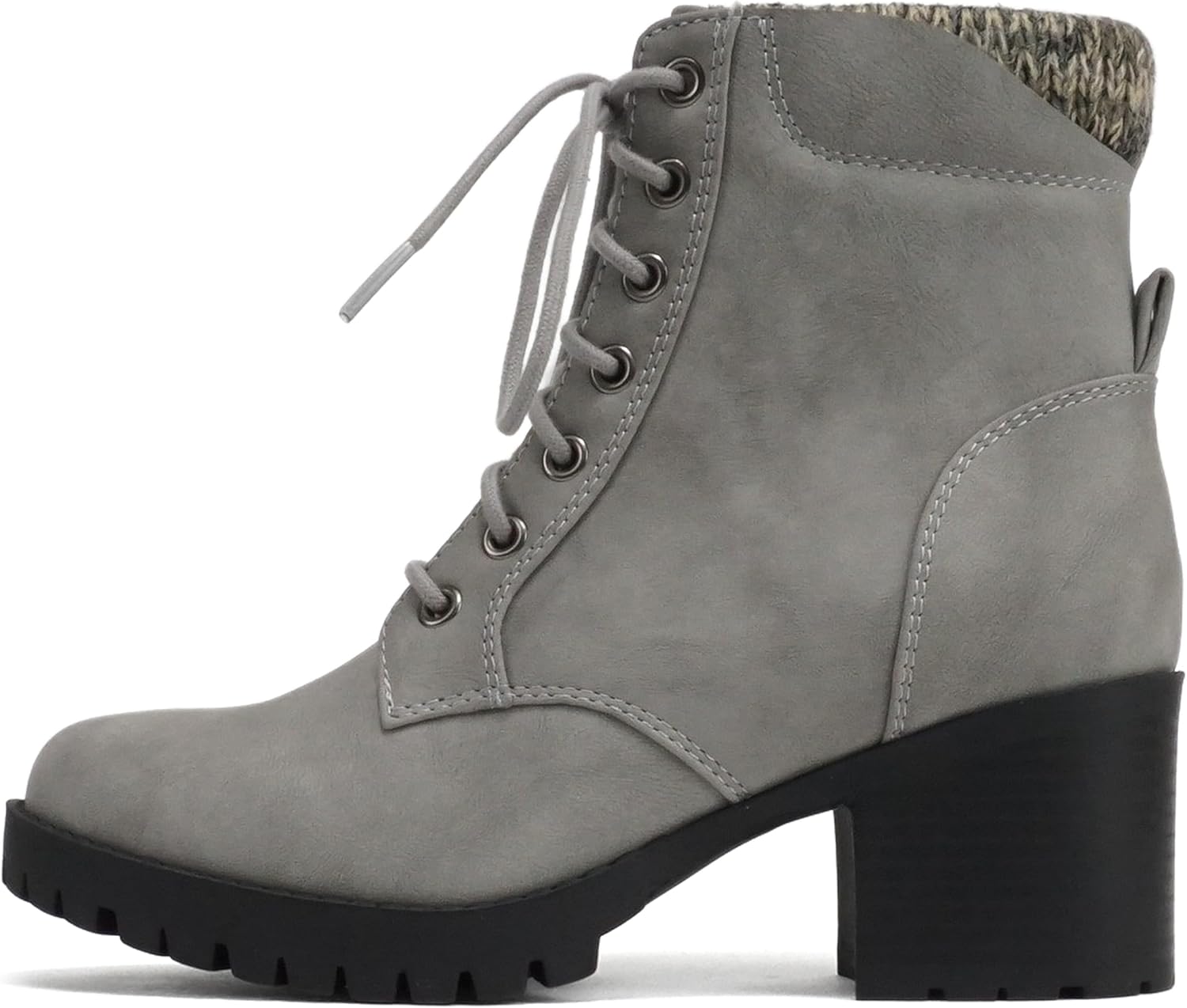 Soda Single Lug Sole Chunky Heel Combat Ankle Boot Review