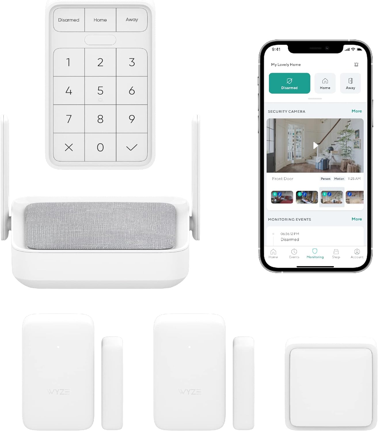 Wyze Home Security Kit: 24/7 Monitoring + Cam Compatibility