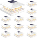 Solar Post Cap Lights Outdoor 12pack - Bright, Weatherproof Deck