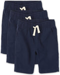 Boys' Pull on Jogger Shorts - Durable 3-Pack for Everyday Play