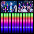 Glow Sticks Bulk - 100 LED Foam Glow Batons for Parties