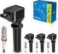 Ignition Coil Pack and Iridium Spark Plugs Set - Reliable Replacement