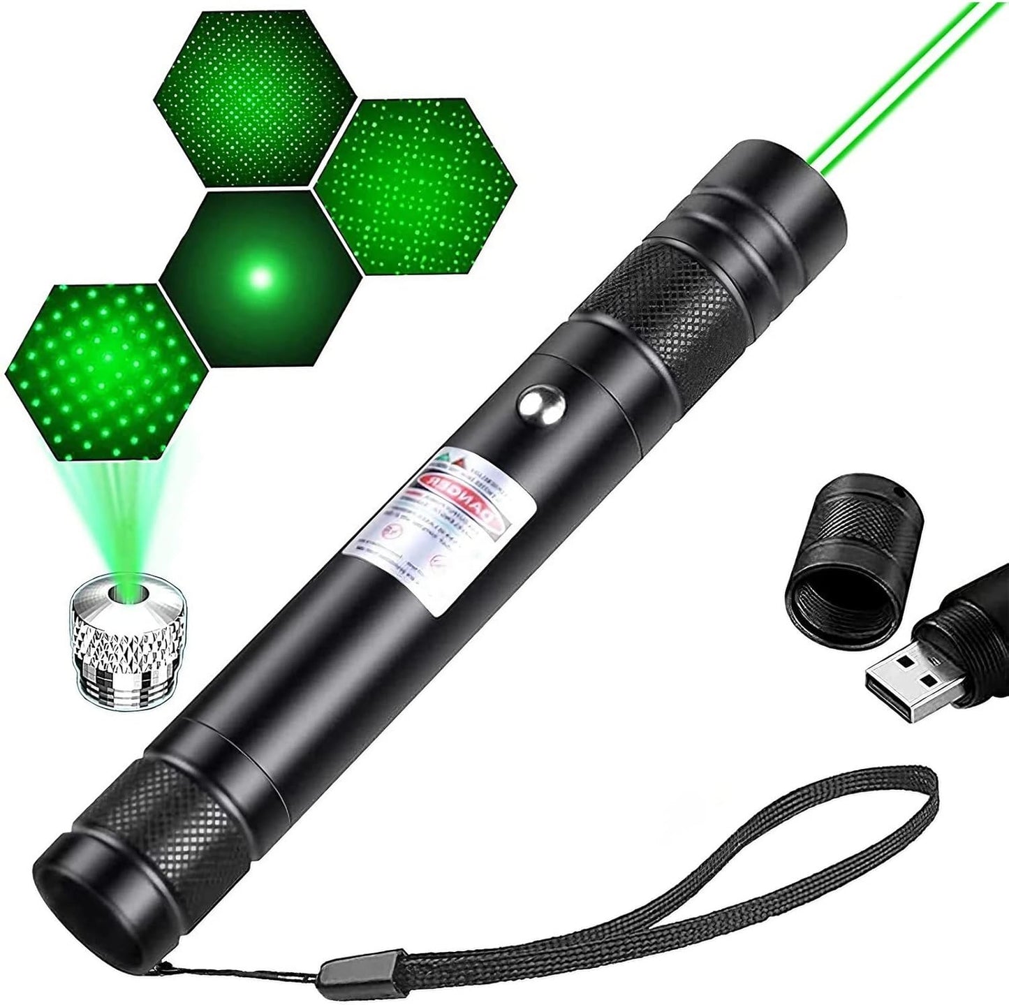 Powerful Green Laser Pointer - Versatile for All Adventures