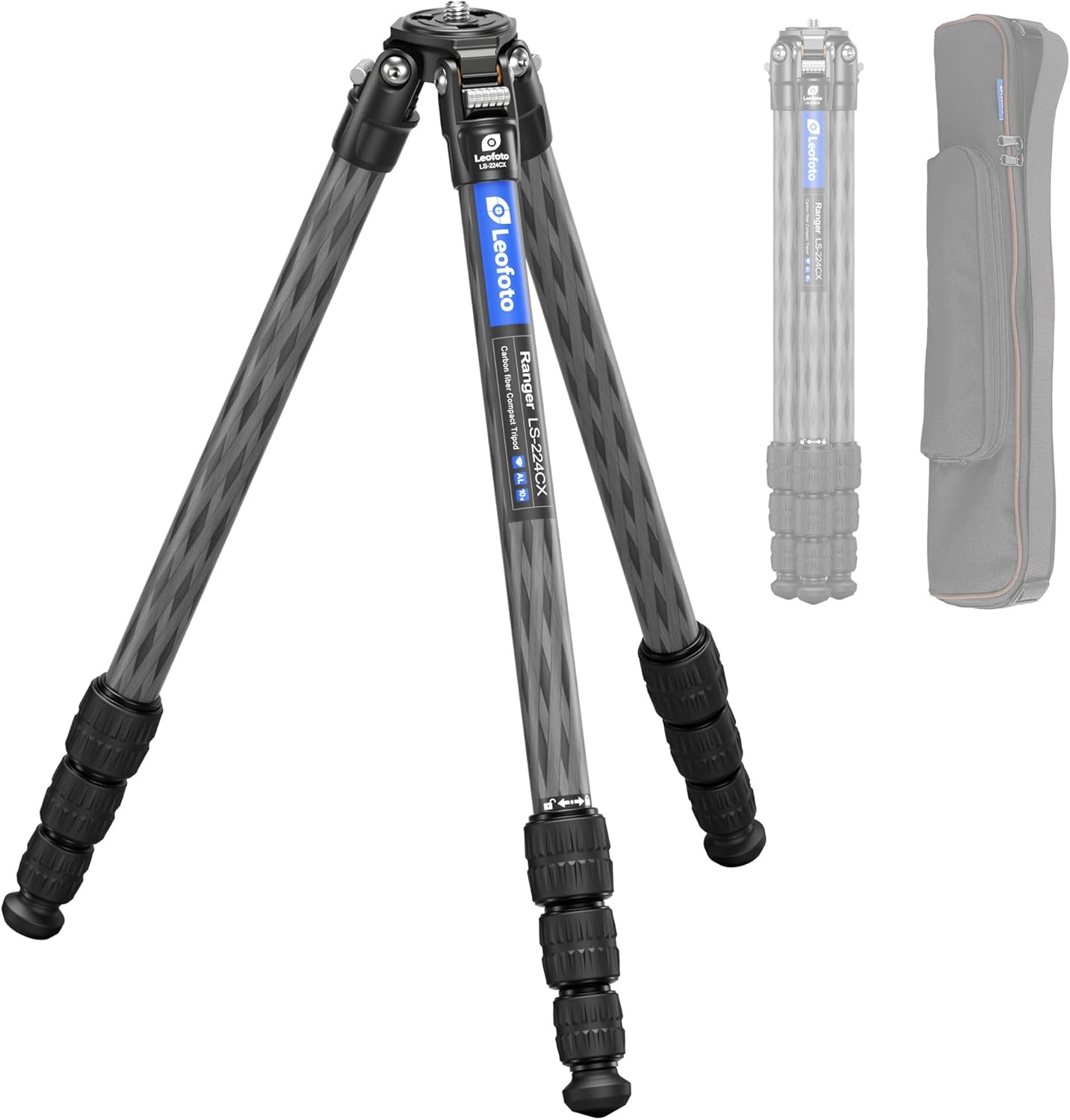 42.2in Carbon Fiber Travel Tripod for Professional Photography