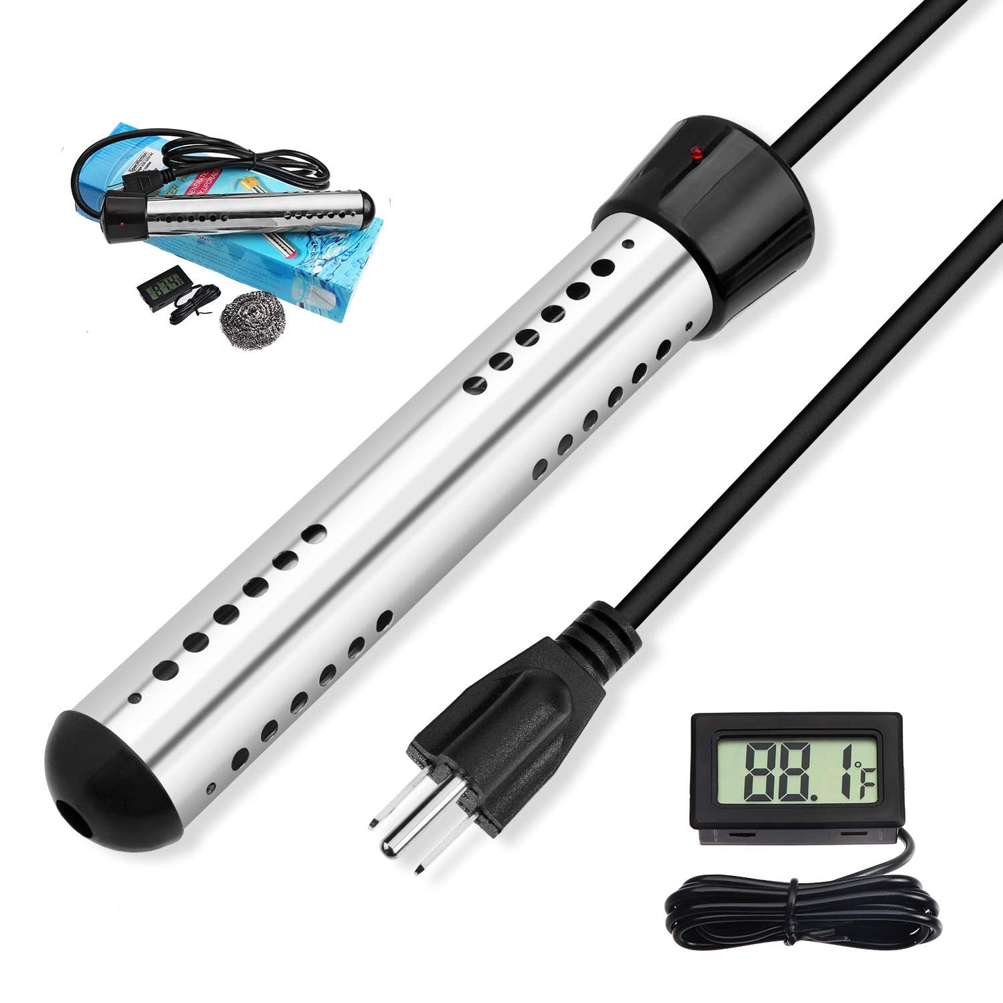 JESTOP Electric Immersion Heater: Rapid Scald-Free Heating