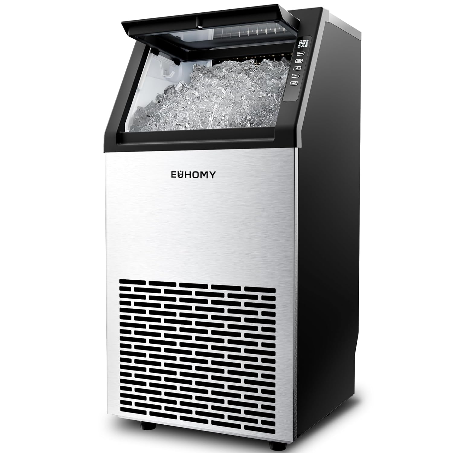 EUHOMY Commercial Ice Maker Machine for Home and Bar