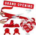 Grand Opening Red Ribbon Cutting Ceremony Kit - Complete 25in Scissors