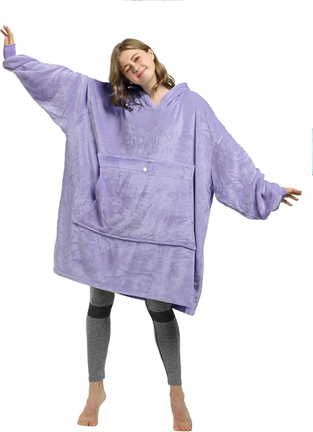 Cozy Catalonia Hoodie, Oversized Fleece Blanket