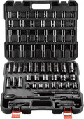 VEVOR 1/2ft Drive Impact Socket Set, 65 Piece - Durable, Organized