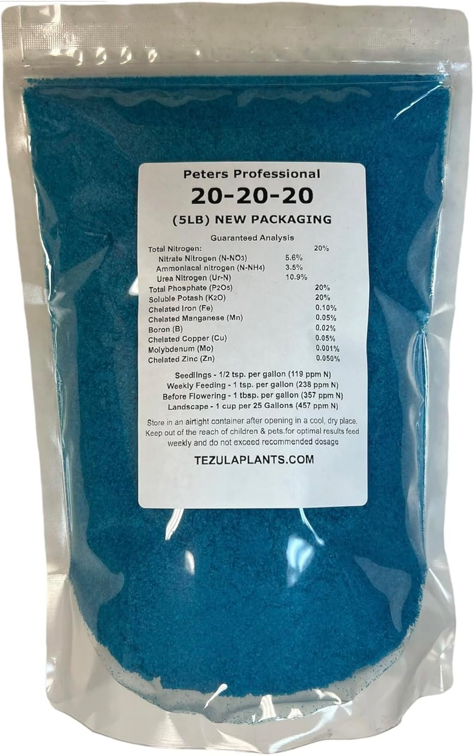 Peters 20-20-20 General Purpose Water Soluble Fertilizer 5 lb
