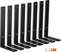 8-Pack 12 in Heavy Duty Shelf Brackets - Premium Floating L Brackets