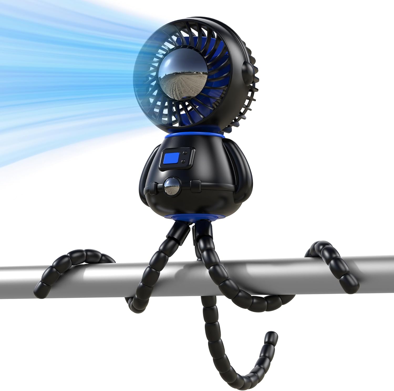 SLENPET Baby-Safe Stroller Fan - Versatile 3-Speed
