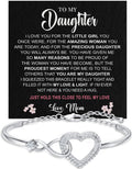 To My Daughter Bracelet From Mom & Dad - Heartfelt Gift Bracelet