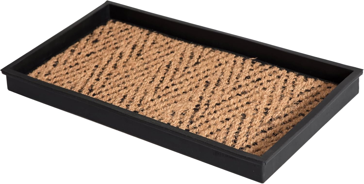 Heavy Duty Waterproof Rubber Shoe Storage Mat for Entryway