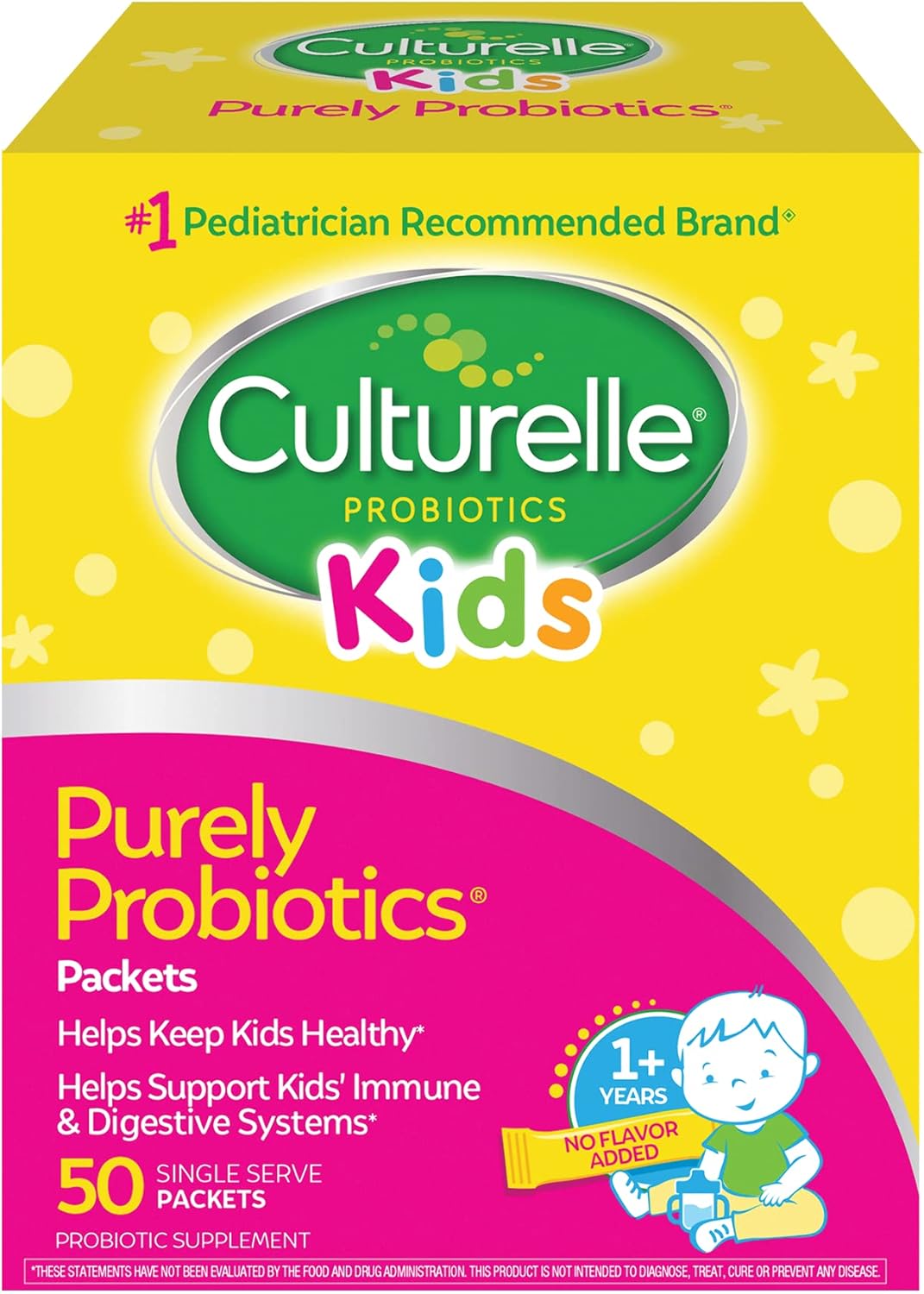 Culturelle Kids Daily Probiotic Packets for Digestive Health
