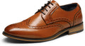 Men's Lace Up Soft Cap-Toe Formal Dress Shoes - Classic Comfort