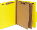 Yellow Classification Folders 10 Pack - Durable 2 Prong, 2 in