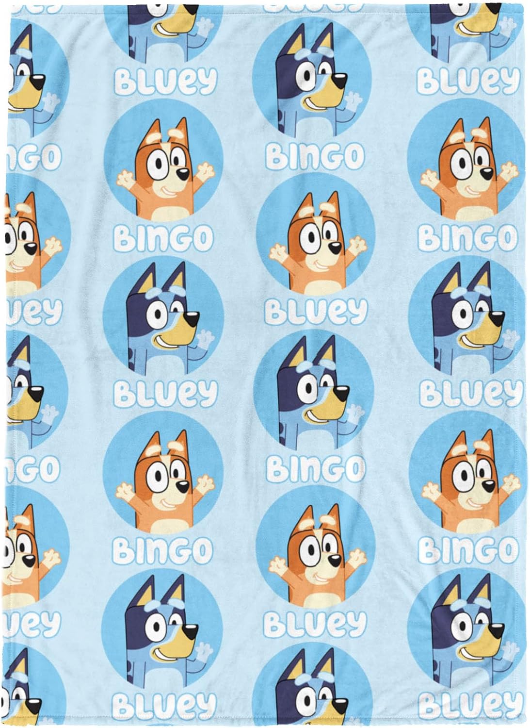 Bluey & Bingo Kids Plush Throw - Super Soft 46x60
