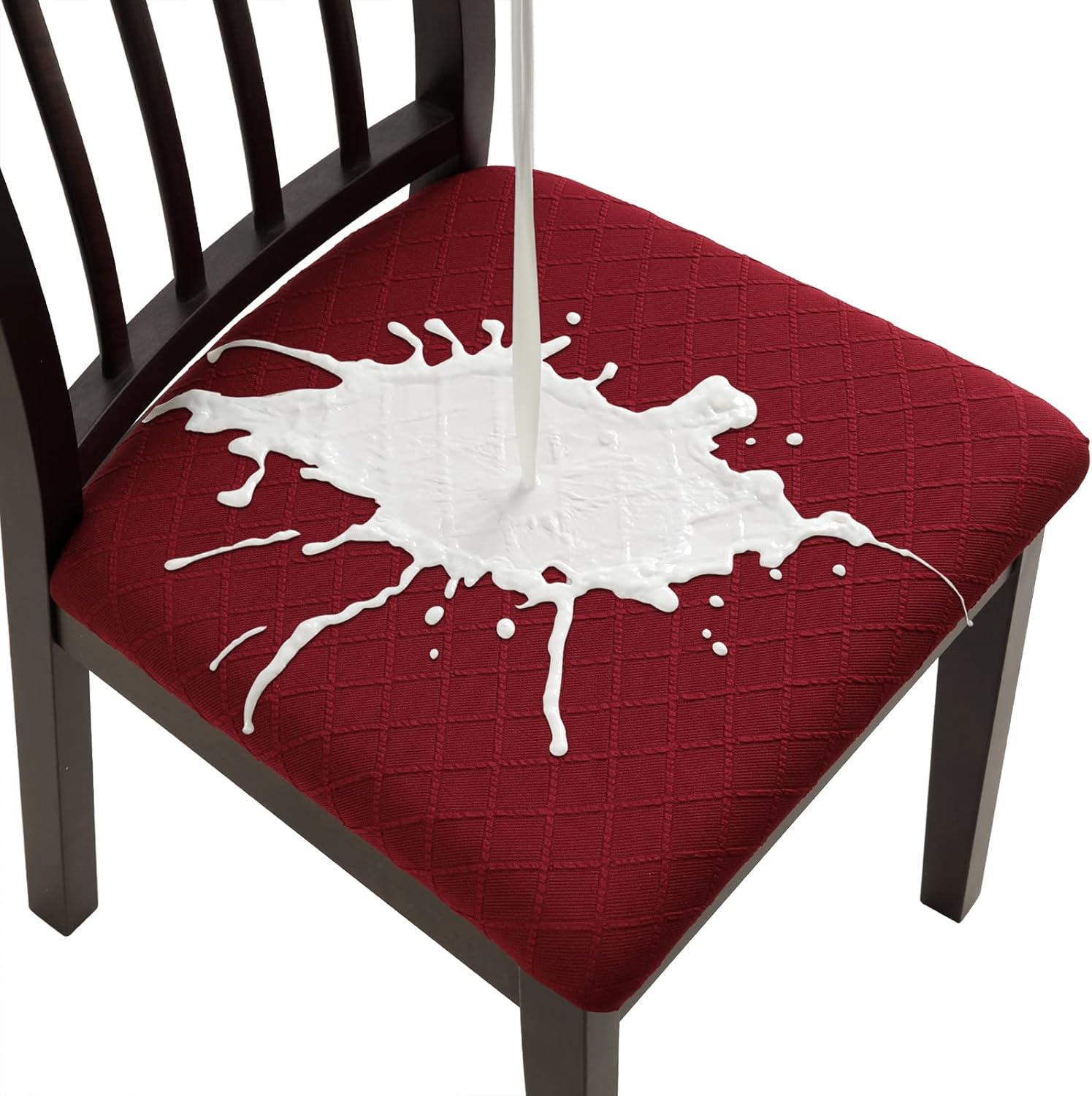 Waterproof Seat Cushion Covers 6 PCS for Dining Room Chairs