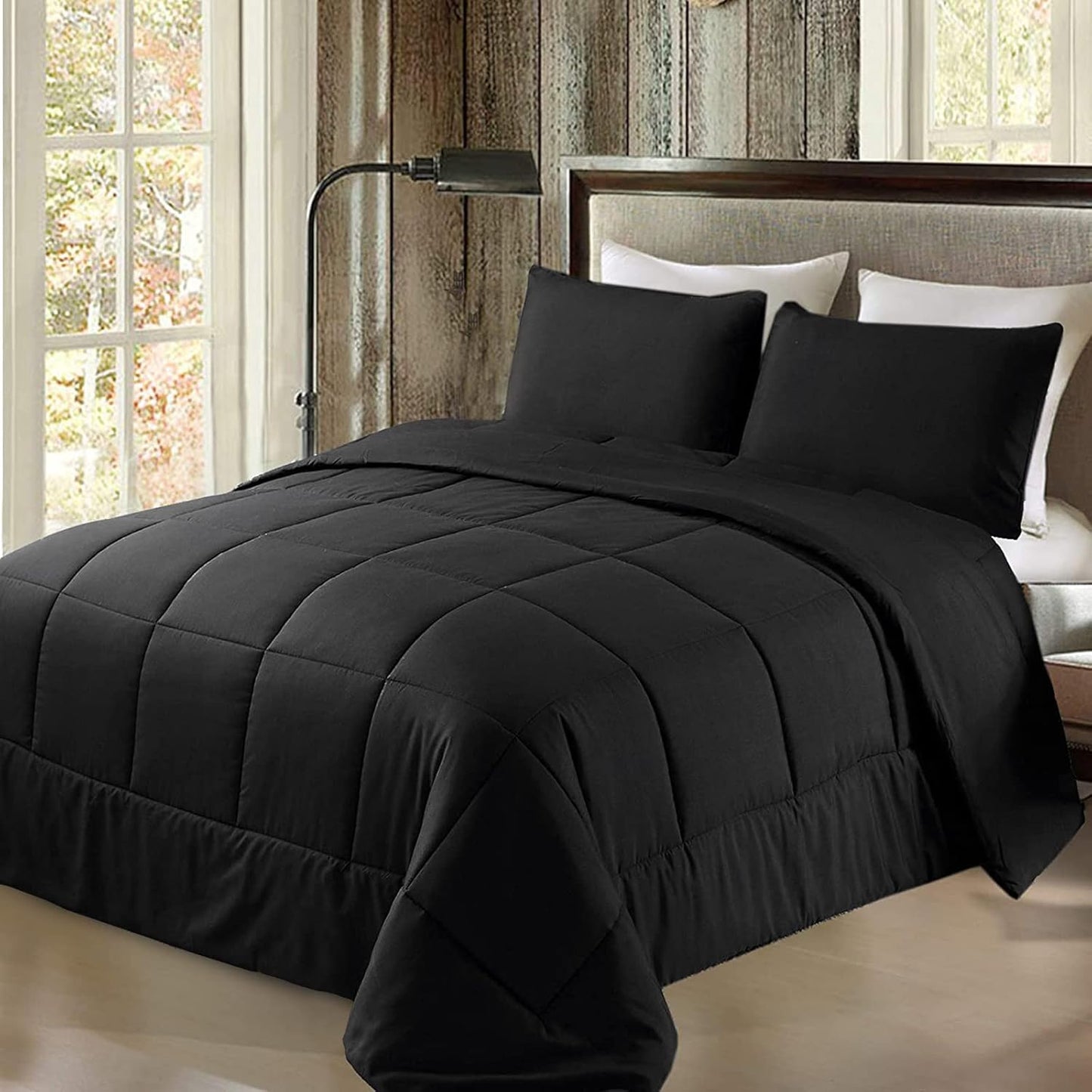 Lightweight Reversible Queen Size Comforter Set for All Seasons