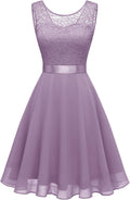 Homecoming A-Line Lace Dress for Teens - Flowy Sleeveless Formal