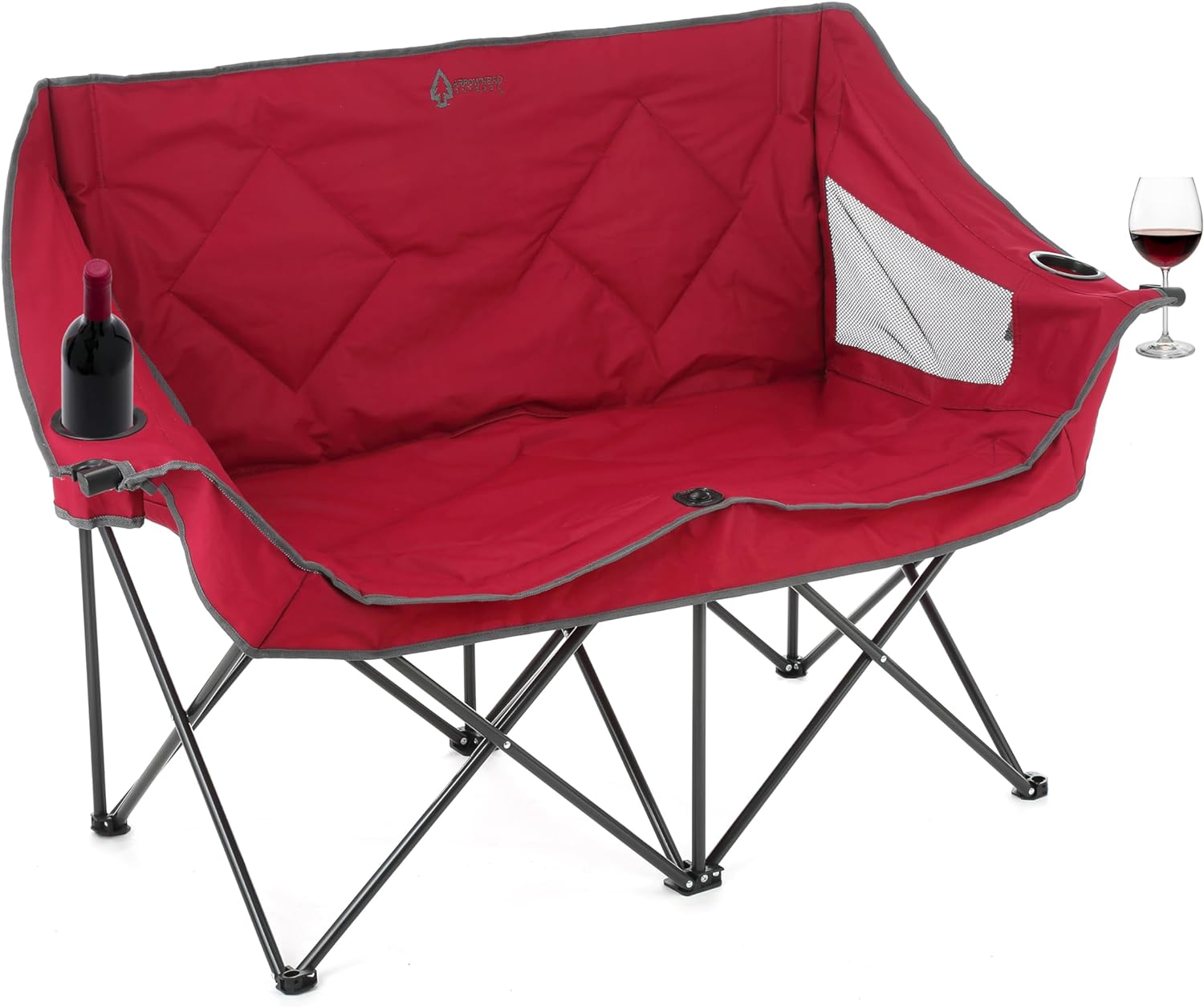Double Duo Camping Chair Loveseat - 500lbs Support