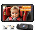 Baby Car Camera Plug-Play 4.5in 1080P HD Baby Mirror Monitor - Clear